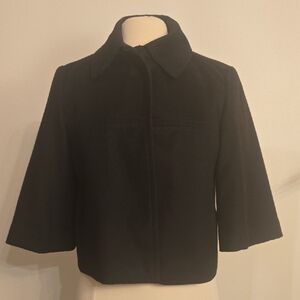 GAP Women's Black Crop Swing Jacket